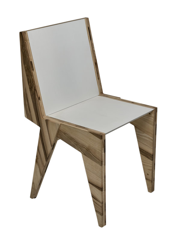 Sedia in legno massello ecologica Woodever Design
